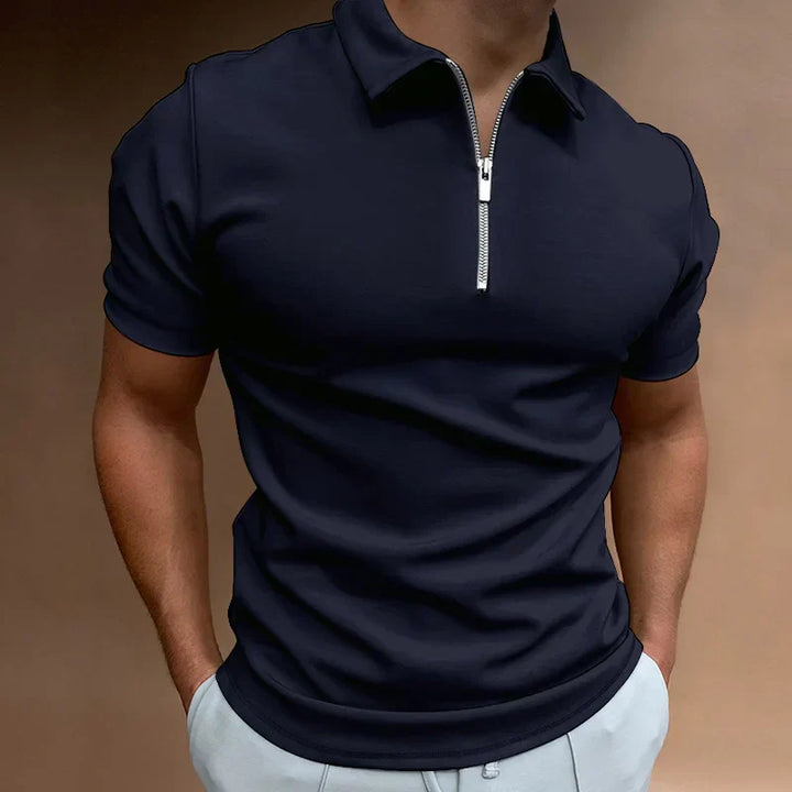 Dylan - Casual Zip-up Polo Shirt