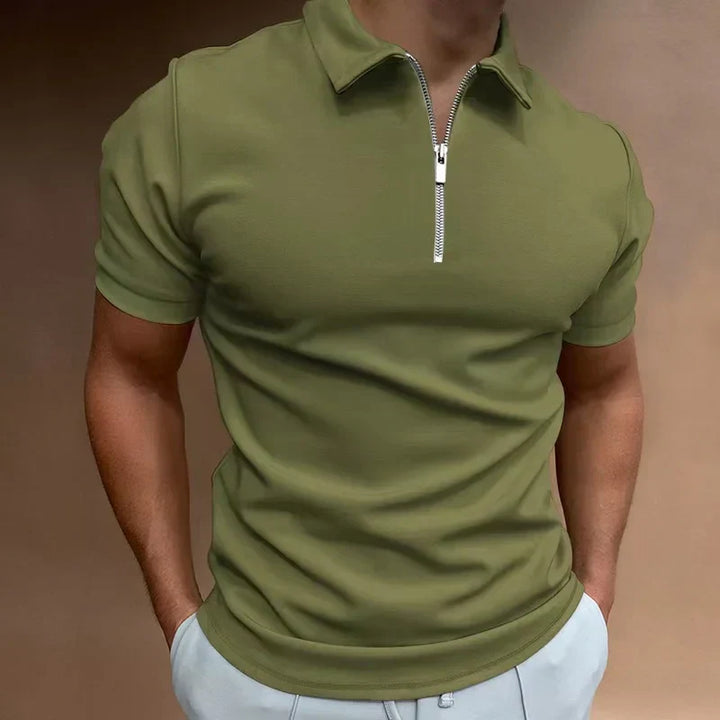 Dylan - Casual Zip-up Polo Shirt