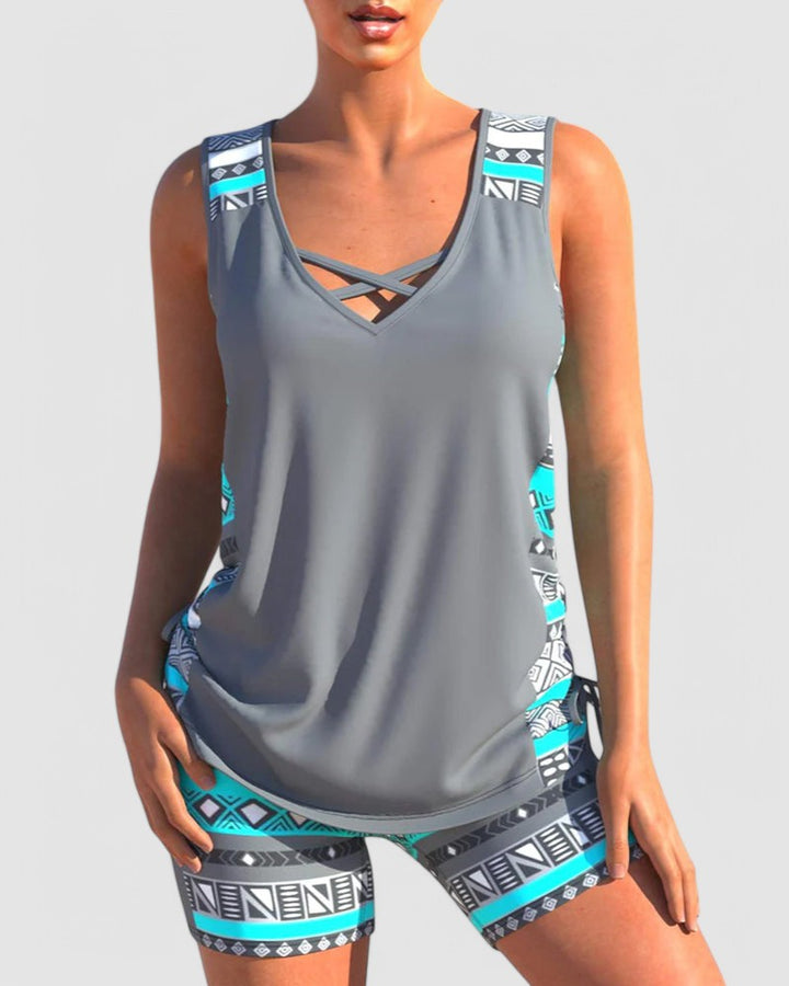 Selene - Trendy Tankini Swimsuit