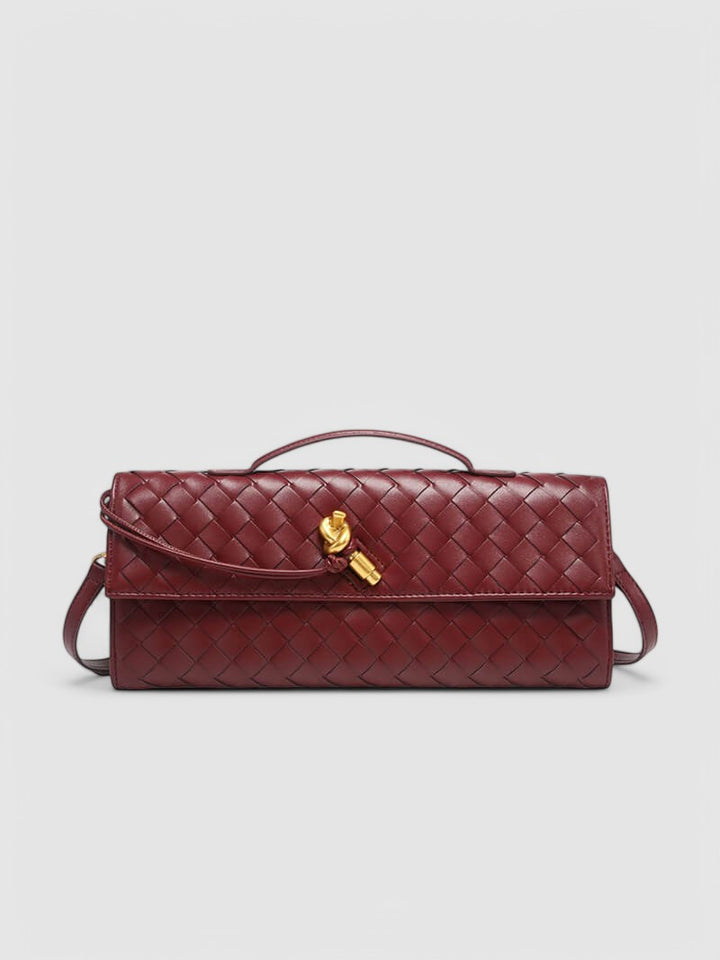 Bianca - Woven Leather Clutch