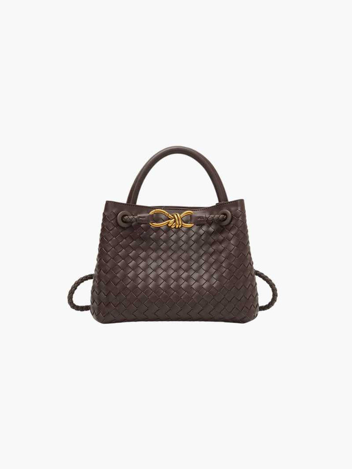Sophia - Woven Leather Tote Bag
