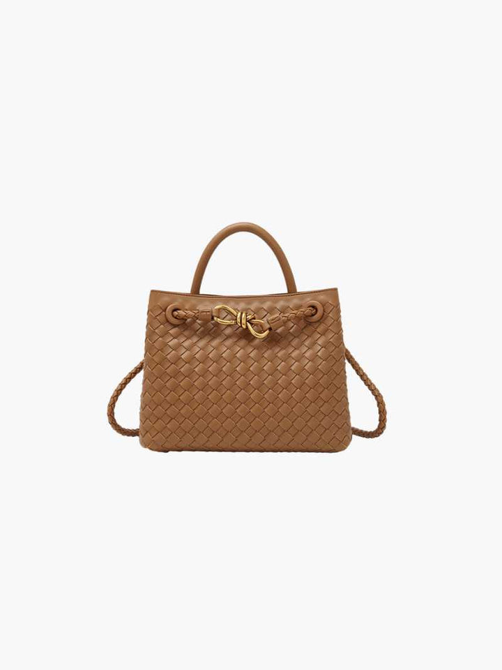 Sophia - Woven Leather Tote Bag