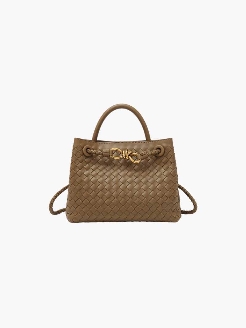 Sophia - Woven Leather Tote Bag