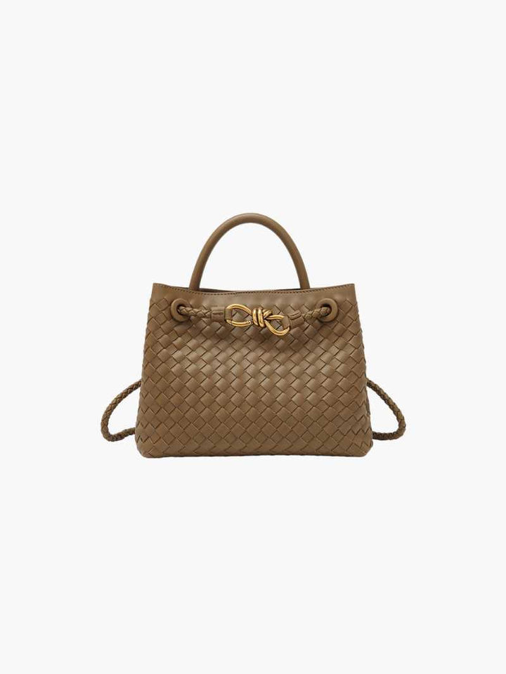 Sophia - Woven Leather Tote Bag