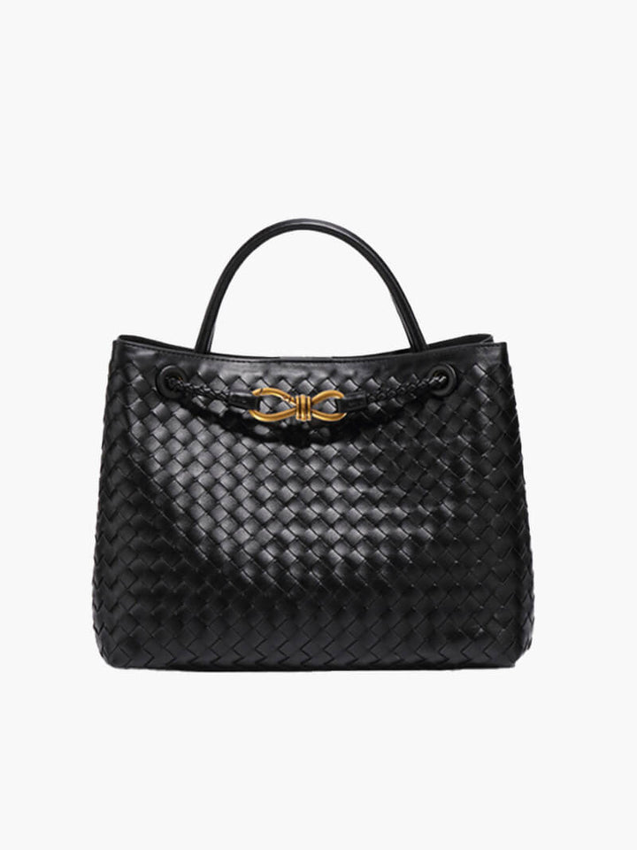 Sophia - Woven Leather Tote Bag