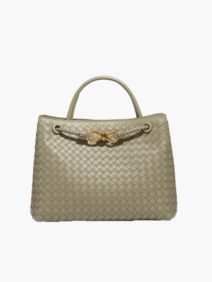 Sophia - Woven Leather Tote Bag