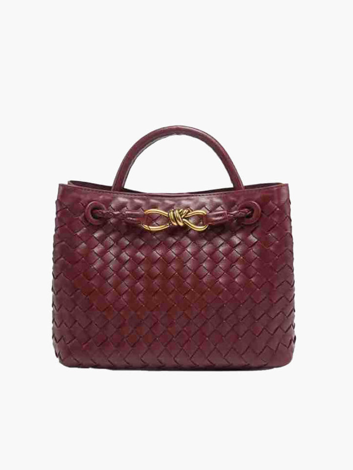 Sophia - Woven Leather Tote Bag