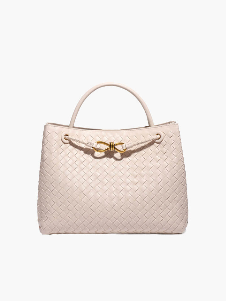 Sophia - Woven Leather Tote Bag