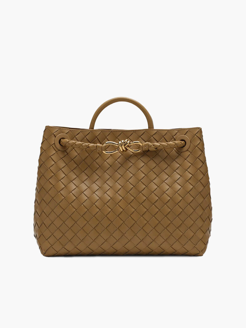 Sophia - Woven Leather Tote Bag