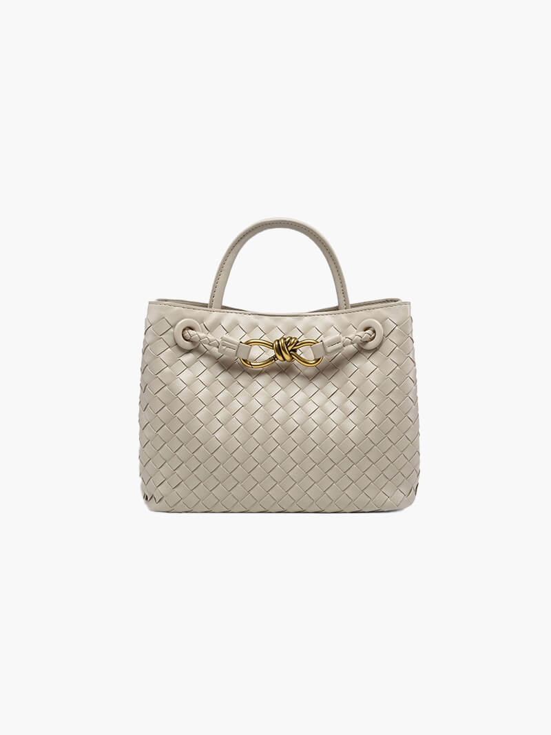 Sophia - Woven Leather Tote Bag
