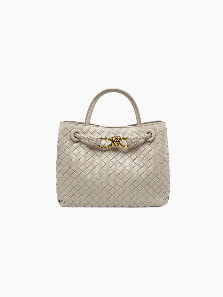 Sophia - Woven Leather Tote Bag