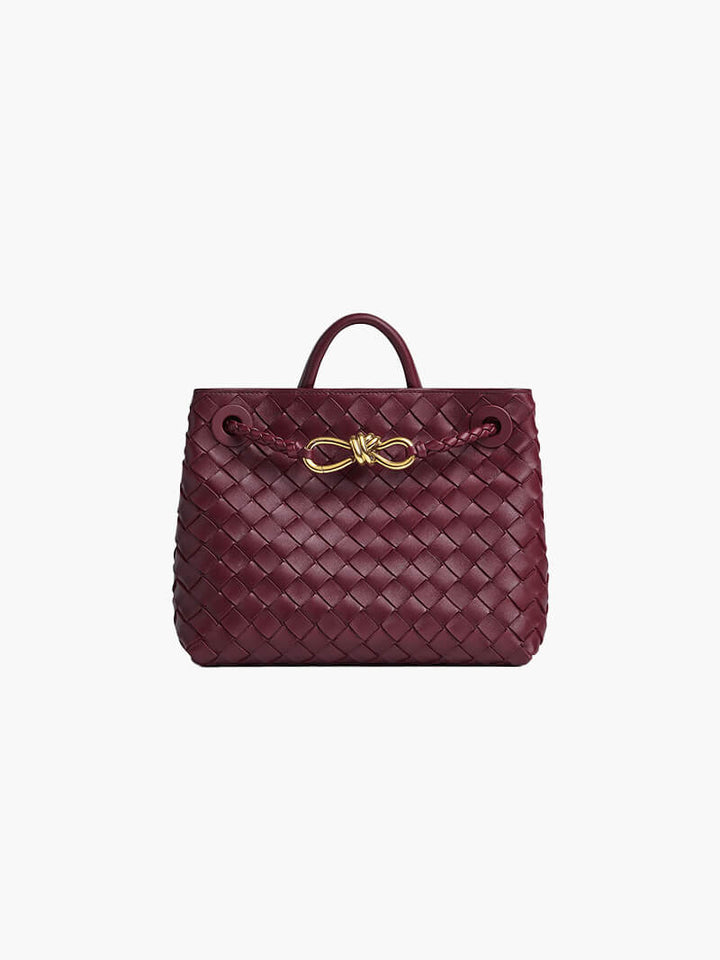 Sophia - Woven Leather Tote Bag