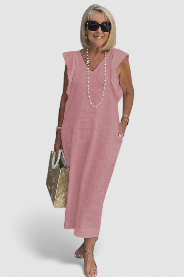 Sonya - Elegant Cotton-Linen Dress