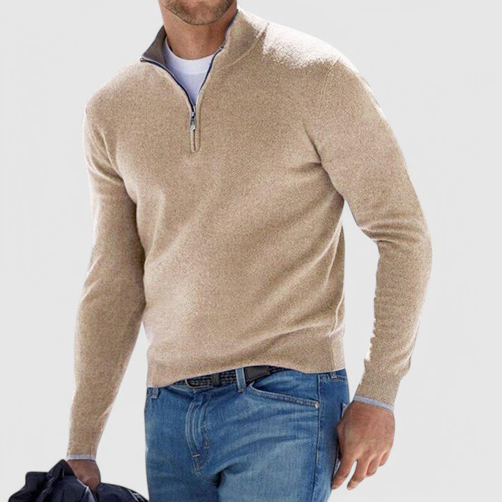 Donovan - Quarter-Zip Stylish Sweater