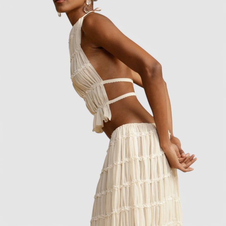 WENDY - Halter Top and Skirt Set