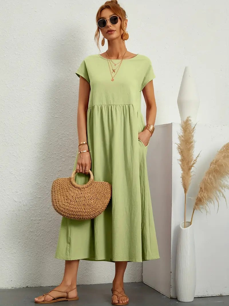 Aisha - Comfy Cotton Dress