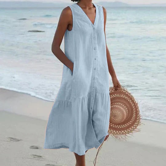 Marie - Elegant lightweight beach dress