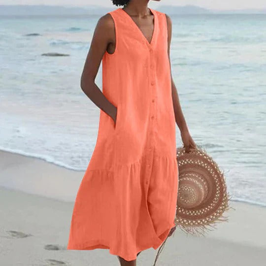 Marie - Elegant lightweight beach dress