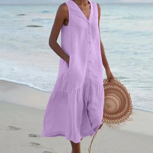 Marie - Elegant lightweight beach dress