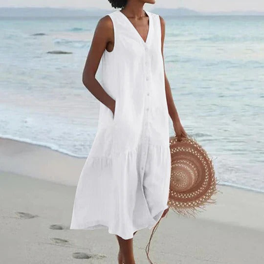 Marie - Elegant lightweight beach dress