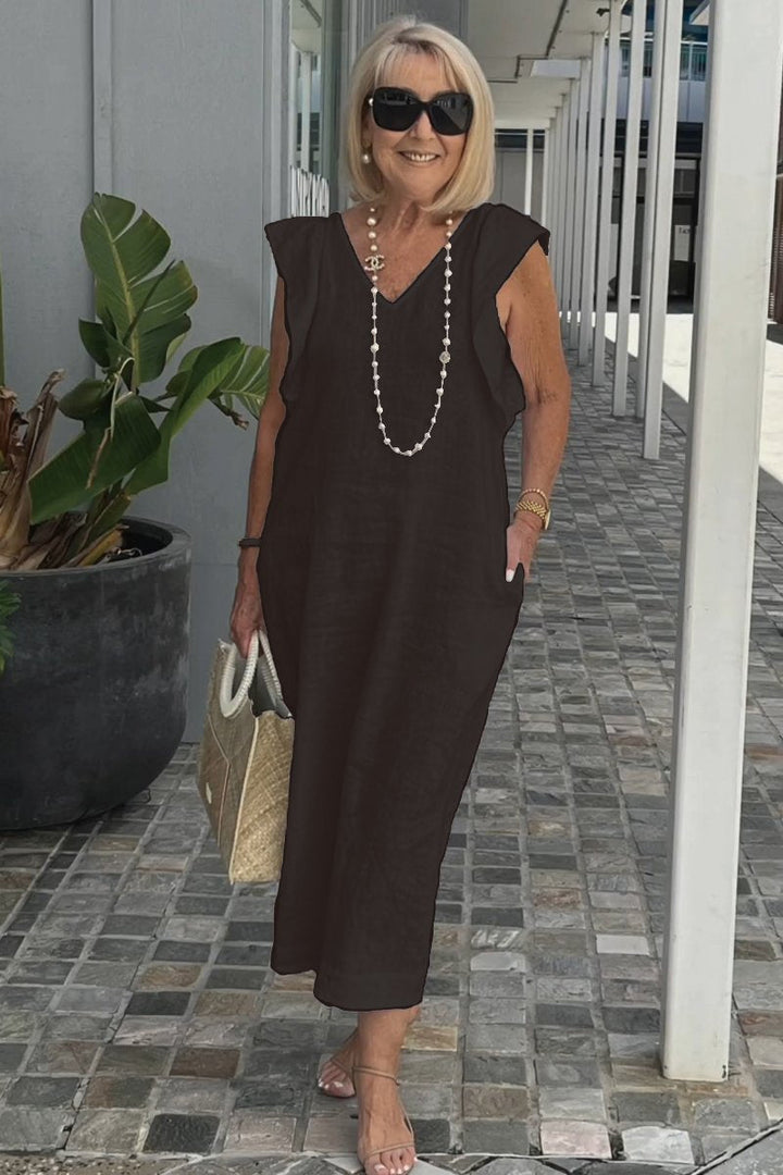 Sonya - Elegant Cotton-Linen Dress