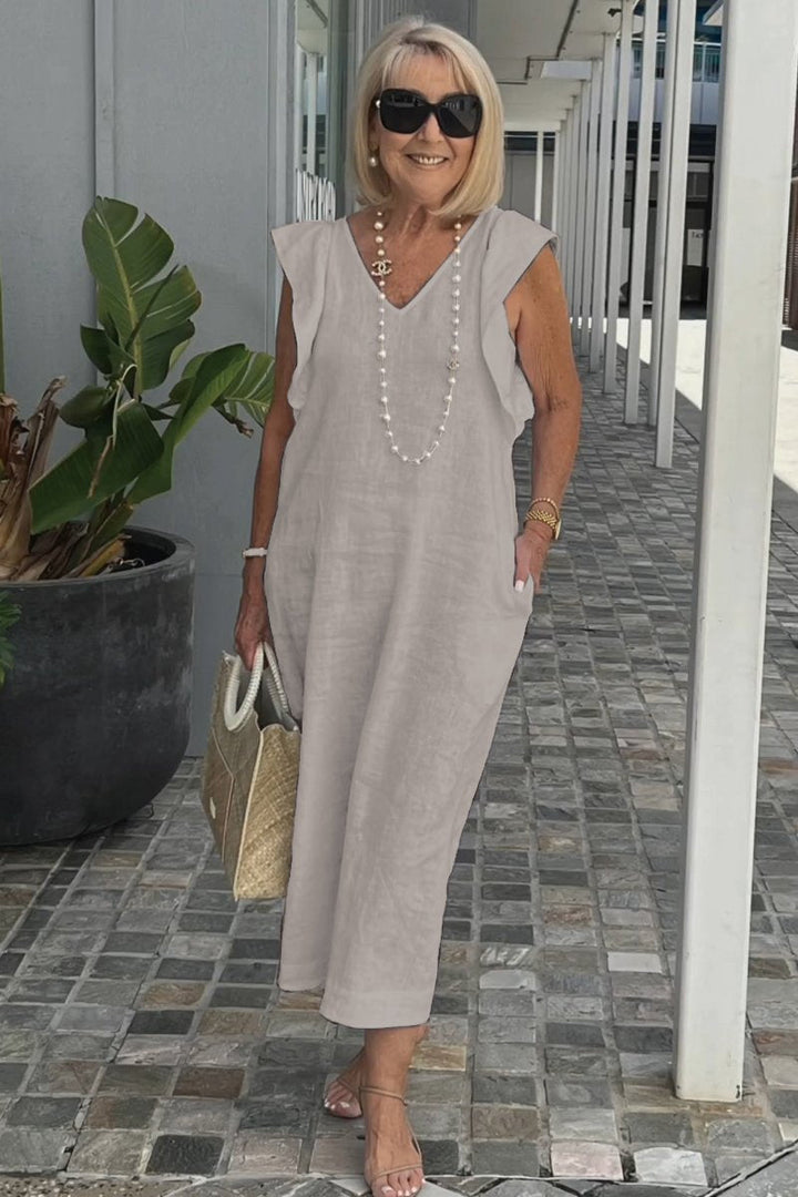 Sonya - Elegant Cotton-Linen Dress