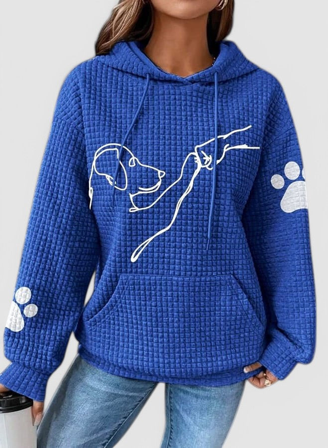 Lina - Waffle Knit Hoodie
