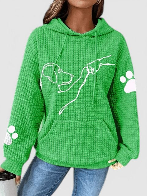 Lina - Waffle Knit Hoodie