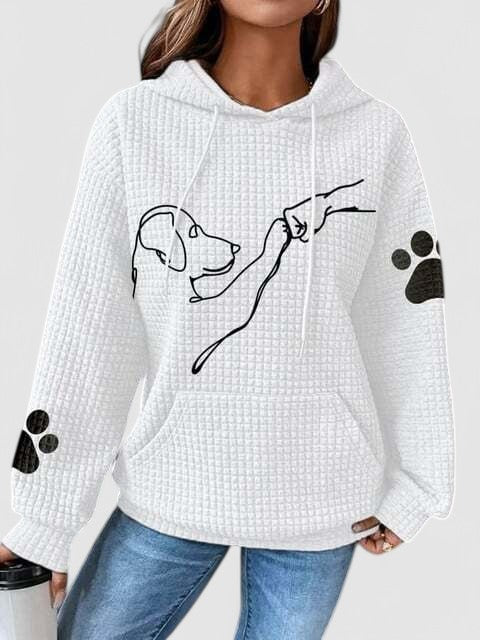 Lina - Waffle Knit Hoodie