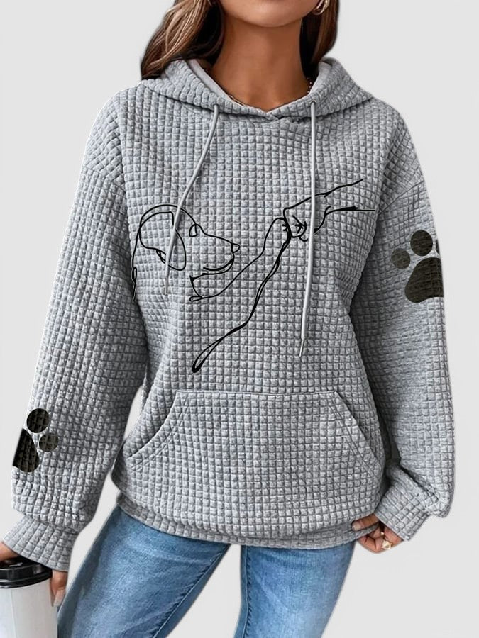 Lina - Waffle Knit Hoodie