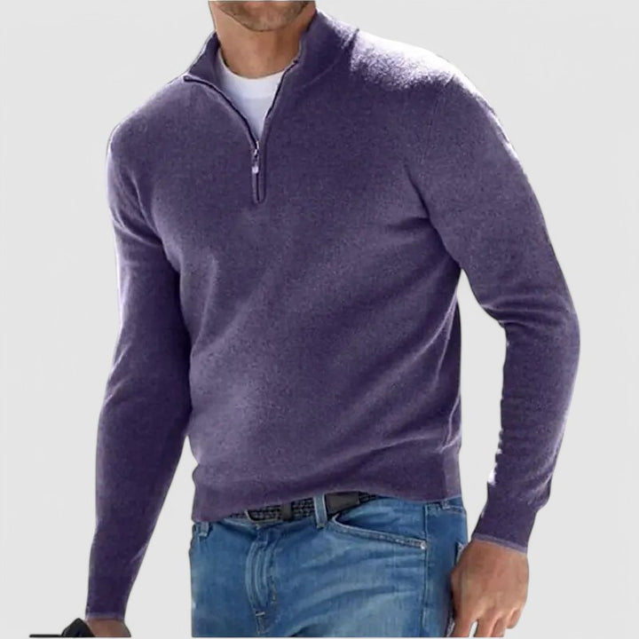 Donovan - Quarter-Zip Stylish Sweater