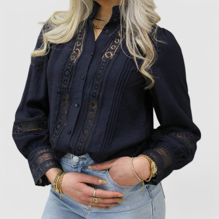Nelly - Embroidered Lace Blouse
