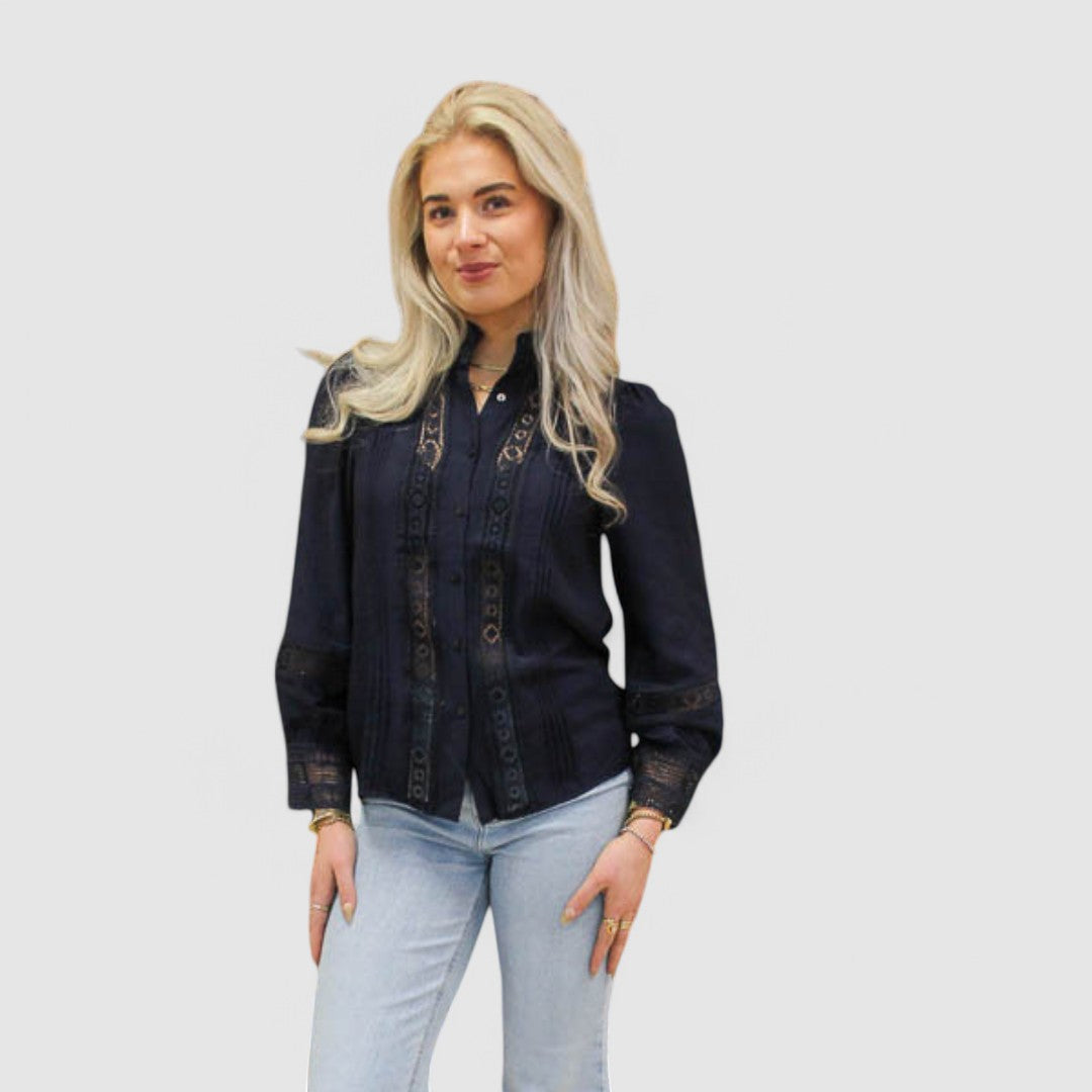 Nelly - Embroidered Lace Blouse