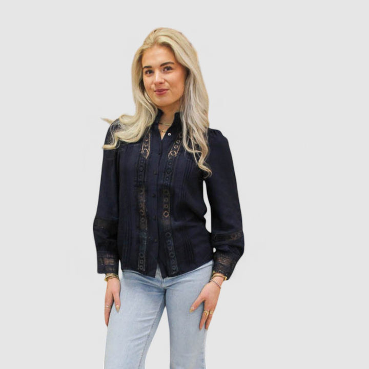 Nelly - Embroidered Lace Blouse