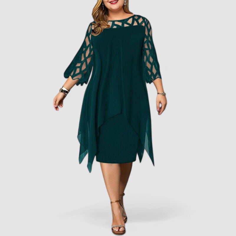 Amber - Layered Chiffon Dress